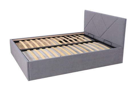 Кровать Лима серо-голубая