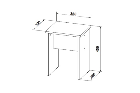 Комплект табуретов Барн белый текстурный