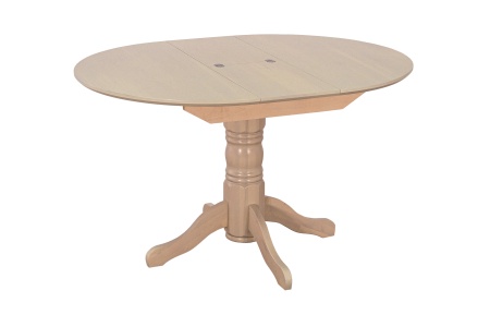 Стол раздвижной с круглой крышкой выбеленная береза